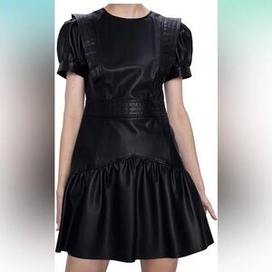 Zara Black Puff Sleeve Dress